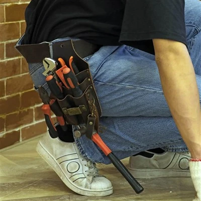Leather Tool Organiser Pouch Work Tool Holder